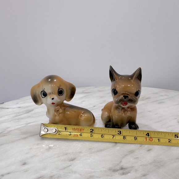 Vintage mid century modern Ceramic Dog Figurines from Japan 1950s 1960s - Picture 3 of 8